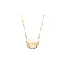 Load image into Gallery viewer, Kipato Unbranded - Halfmoon Necklace (brass, white, black) 