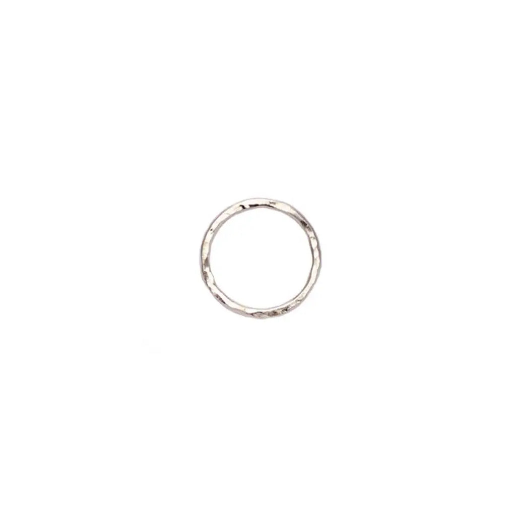 Kipato Unbranded - Thin Band Ring Silver (hammered) 