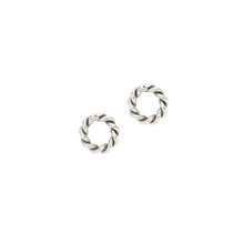 Load image into Gallery viewer, Kipato Unbranded - Tiny Braided Studs (silver) 