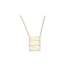 Load image into Gallery viewer, Kipato Unbranded - Triple Bar Necklace (brass, white, black) 
