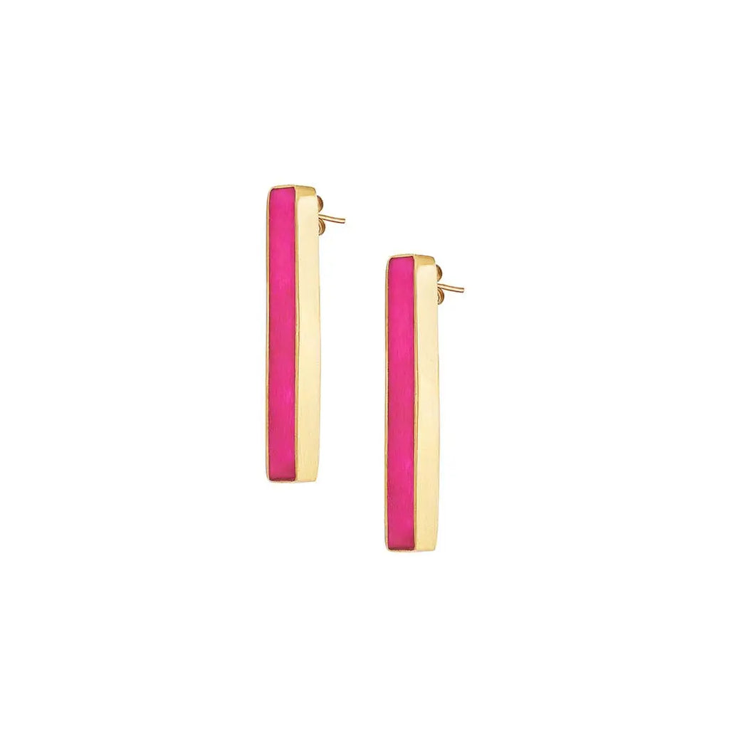 Kipato Unbranded - Twig Earrings (white, black, pink, natural) 