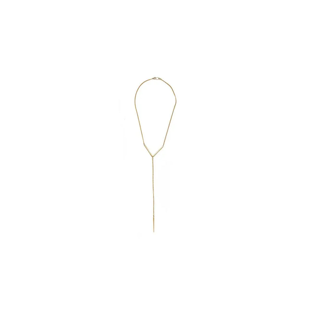 Kipato Unbranded - V Drop Lariat Necklace 
